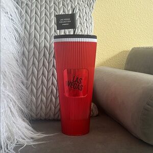 NWT Starbucks Metallic Red Las Vegas Tumbler